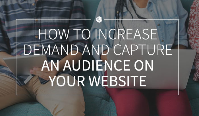 How to Increase Demand and Capture an Audience on Your Website