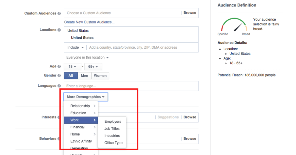 Facebook Ads Audience Targeting