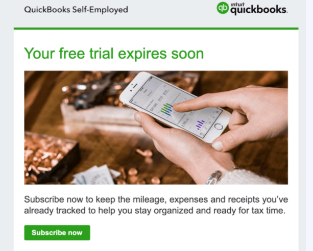 Quickbooks Free Trial Email Example