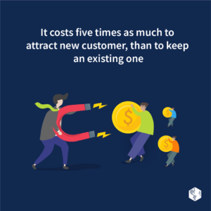 It Costs 5 Times More to Acquire a New Customer