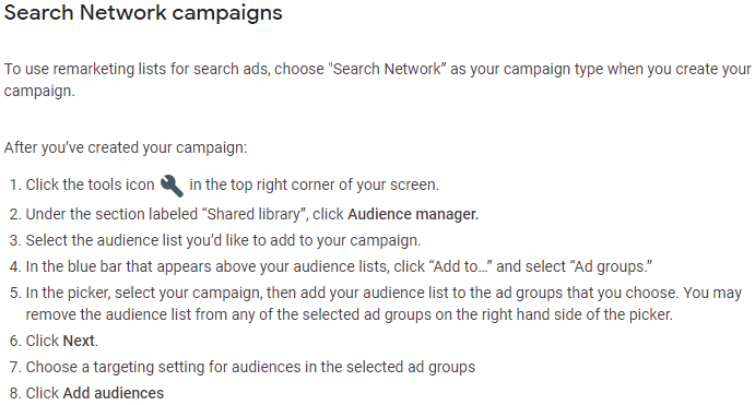 Search Network Campaigns