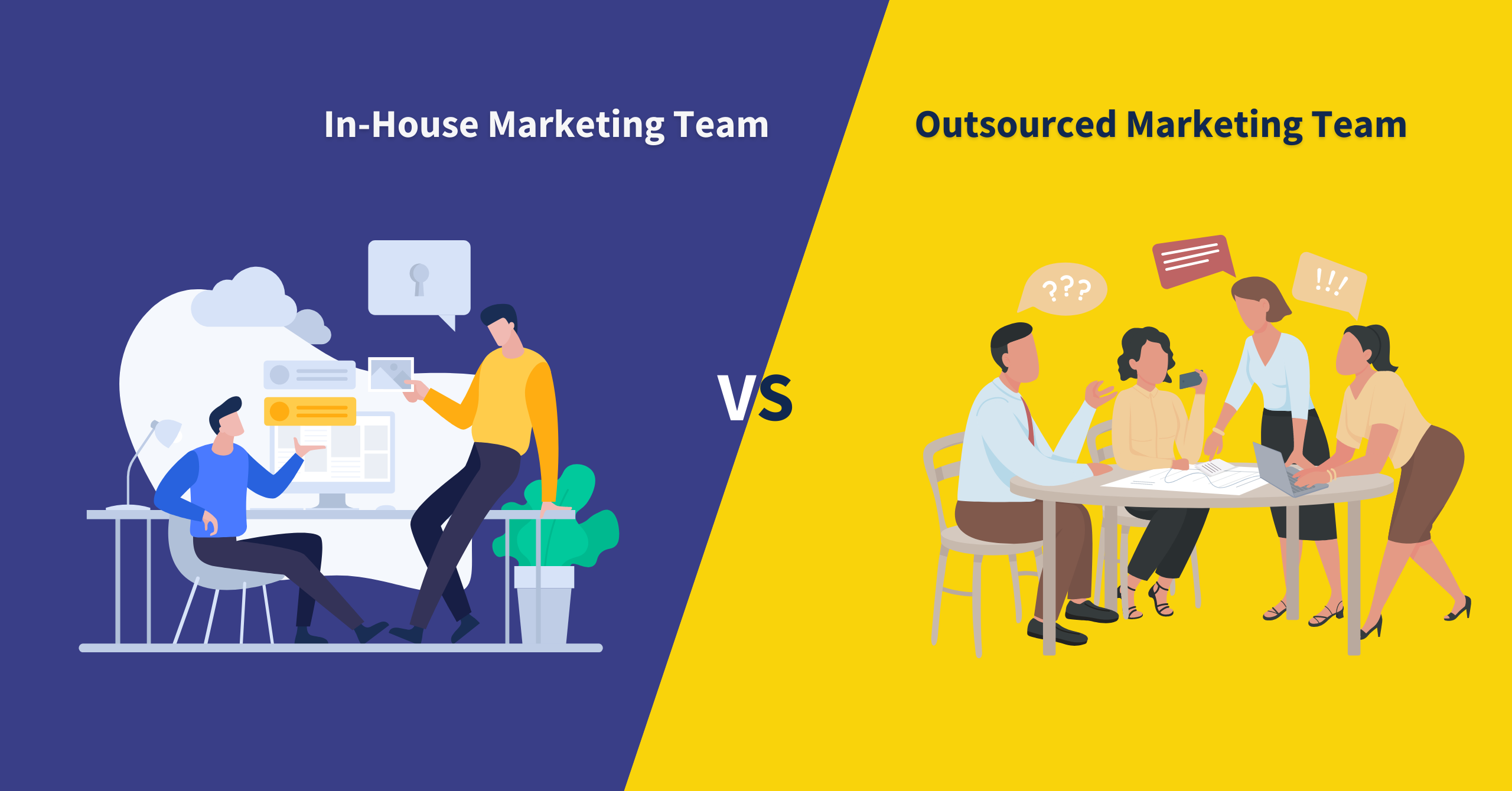 In-House Marketing Team vs. Outsourced Marketing Team
