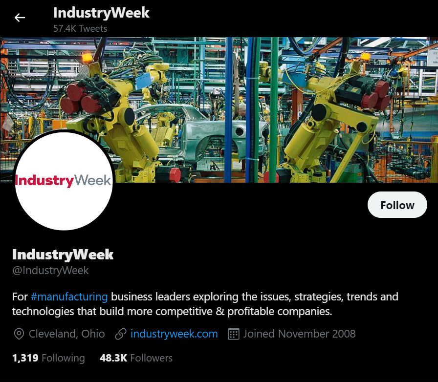 IndustryWeek on Twitter