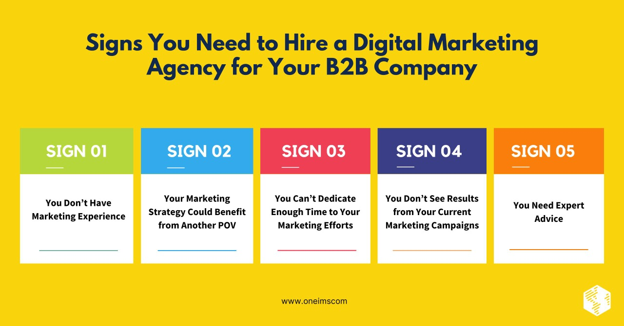 Signs You Need to Hire a Digital Marketing Agency for Your B2B Company