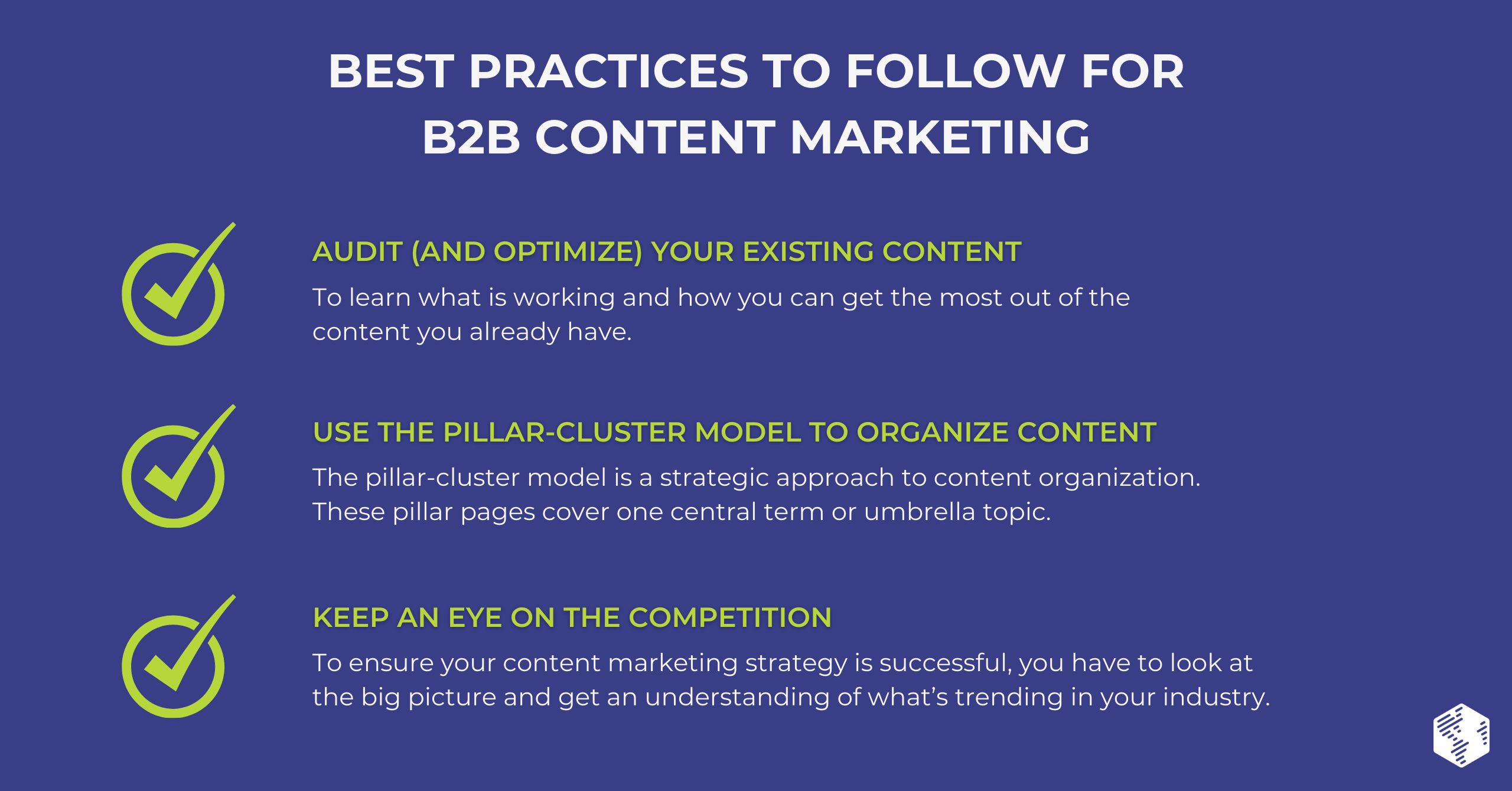 Best Practices of B2B Content Strategy